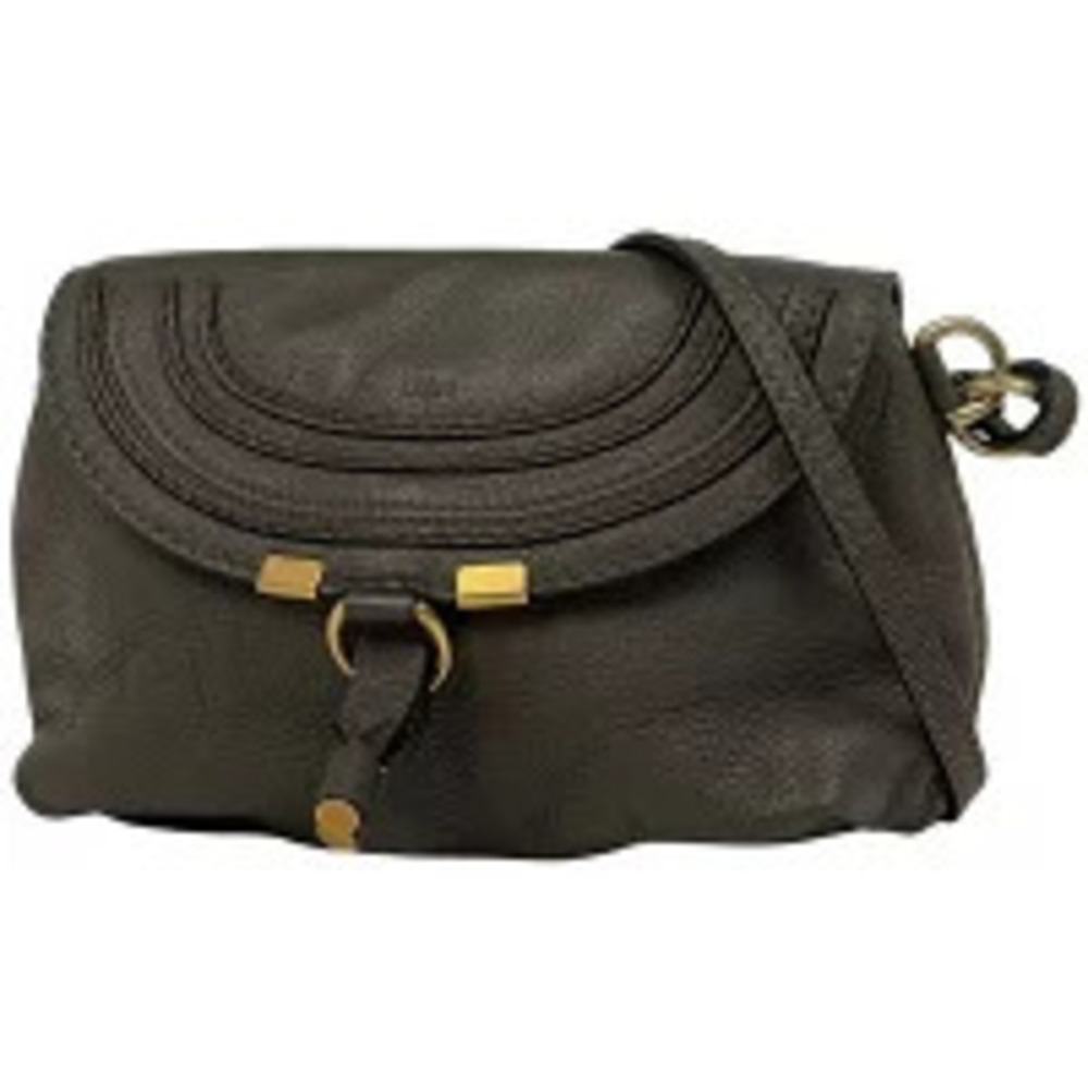 Chloe Marcie Shoulder Bag Leather Brown